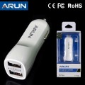 Cốc sạc xe hơi Arun chính hãng 2 cổng USB